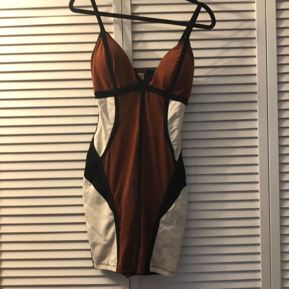 Sexy colorblock dress